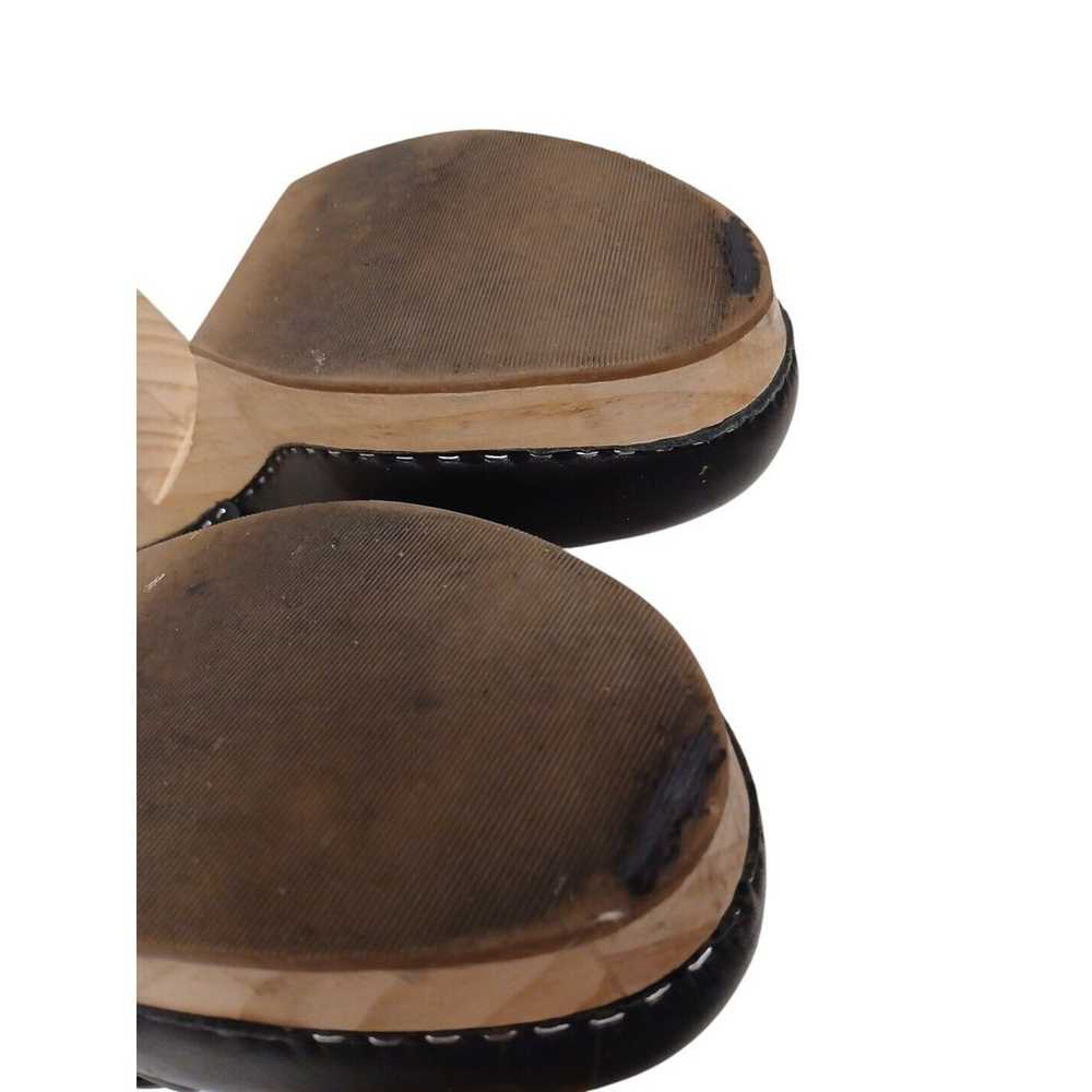 Dolce Vita Black Leather Hila Wooden Clogs Sz 8 B… - image 10