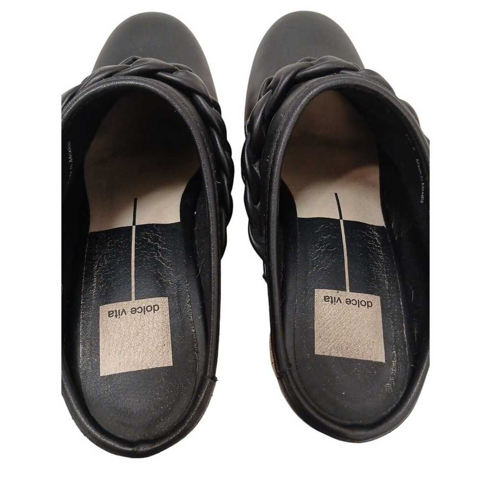 Dolce Vita Black Leather Hila Wooden Clogs Sz 8 B… - image 11