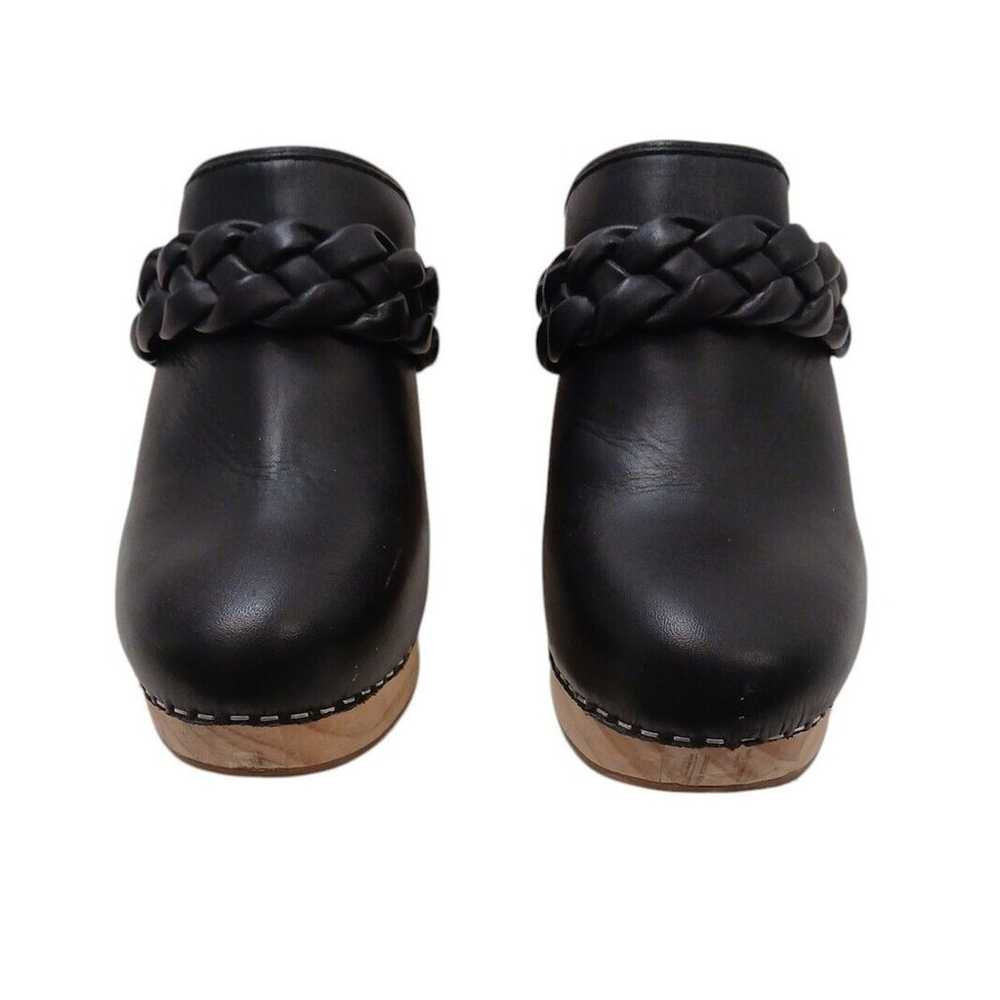 Dolce Vita Black Leather Hila Wooden Clogs Sz 8 B… - image 5