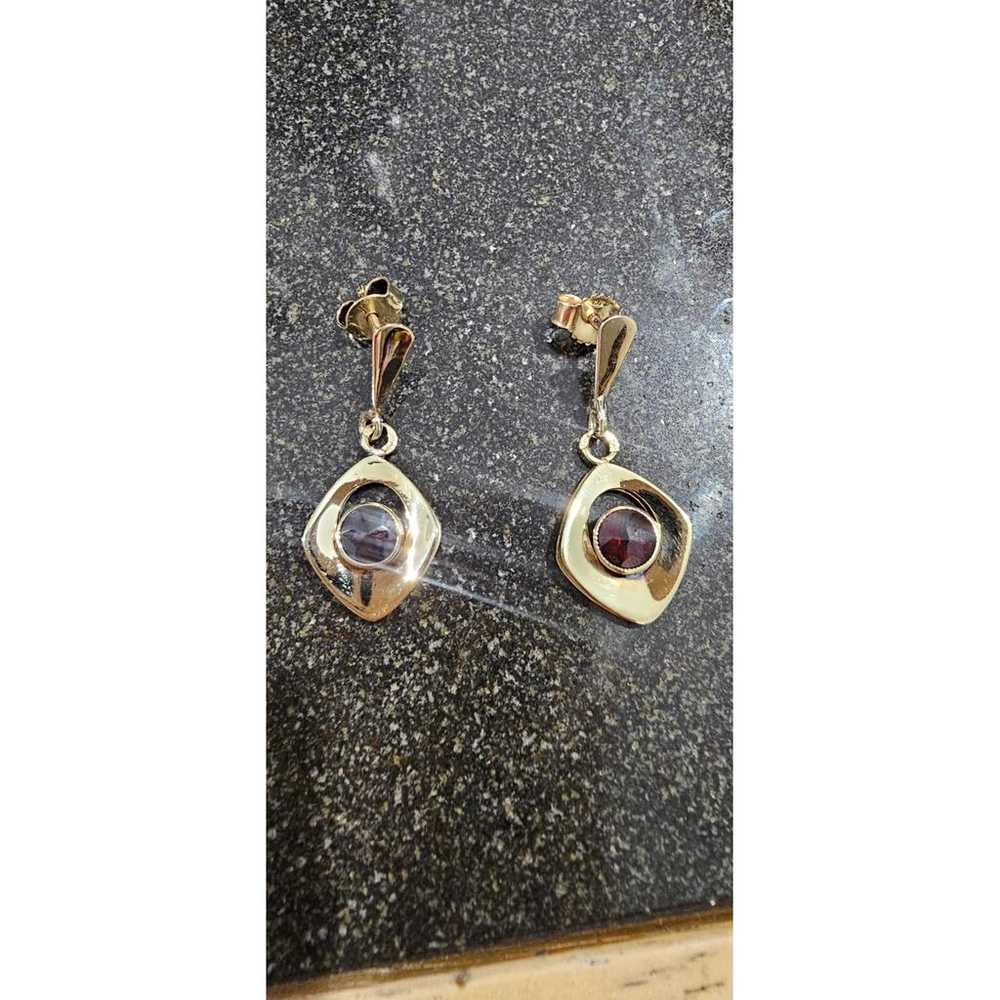 Non Signé / Unsigned Yellow gold earrings - image 6