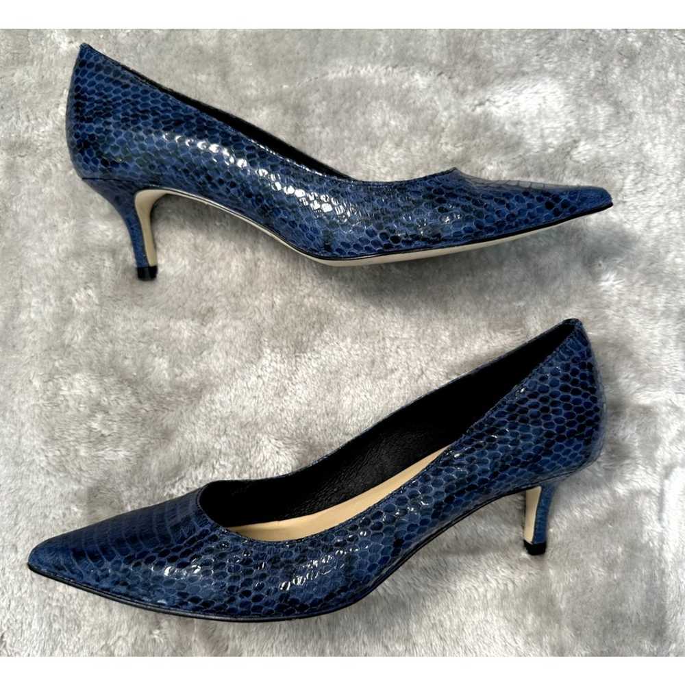 Kate Spade Blue Leather Snake Print Pointed Toe K… - image 4