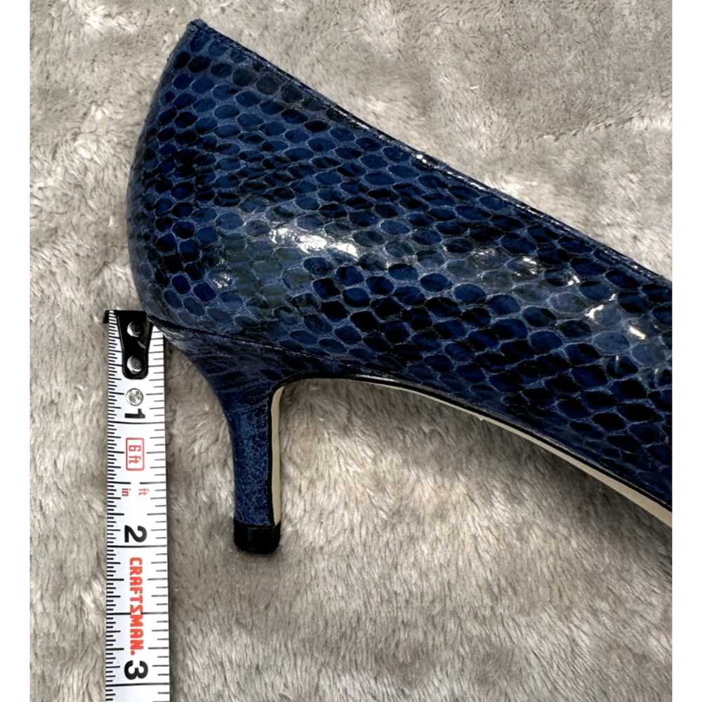 Kate Spade Blue Leather Snake Print Pointed Toe K… - image 7