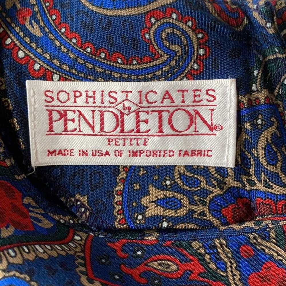 Pendleton Sophisticates vintage blouse long sleev… - image 3