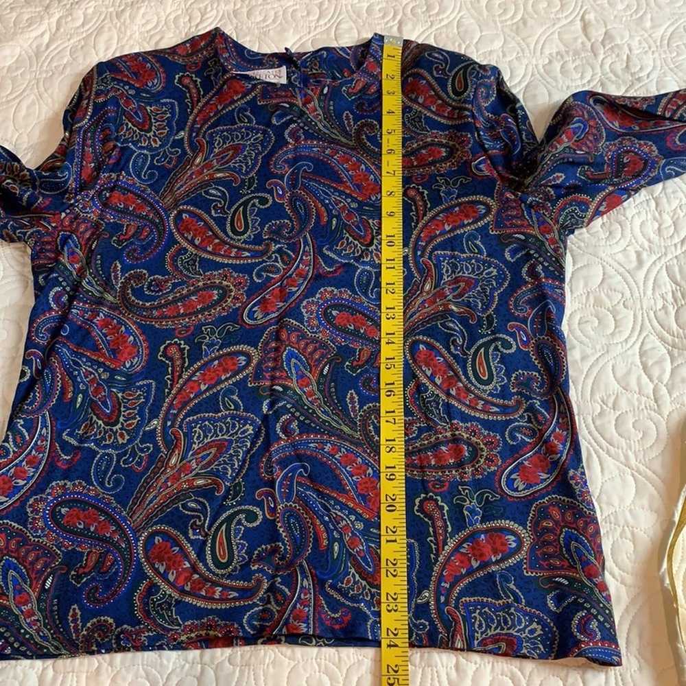 Pendleton Sophisticates vintage blouse long sleev… - image 6