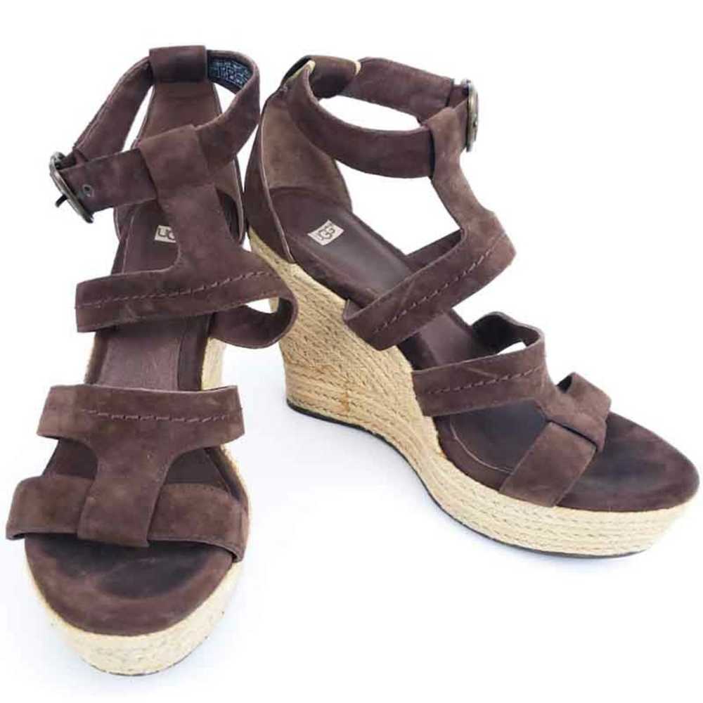 UGG Australia Brown Suede Wedges Lauri US 9 Festi… - image 5