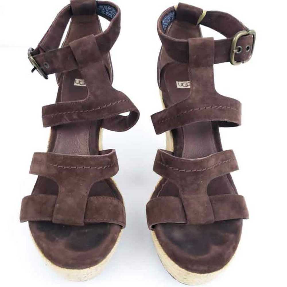 UGG Australia Brown Suede Wedges Lauri US 9 Festi… - image 6