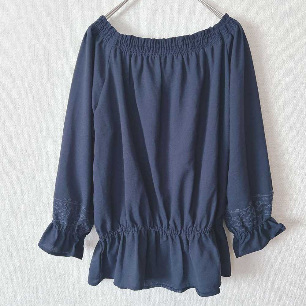 【HK Works London】Navy Frill Tunic Embroidery Size… - image 7