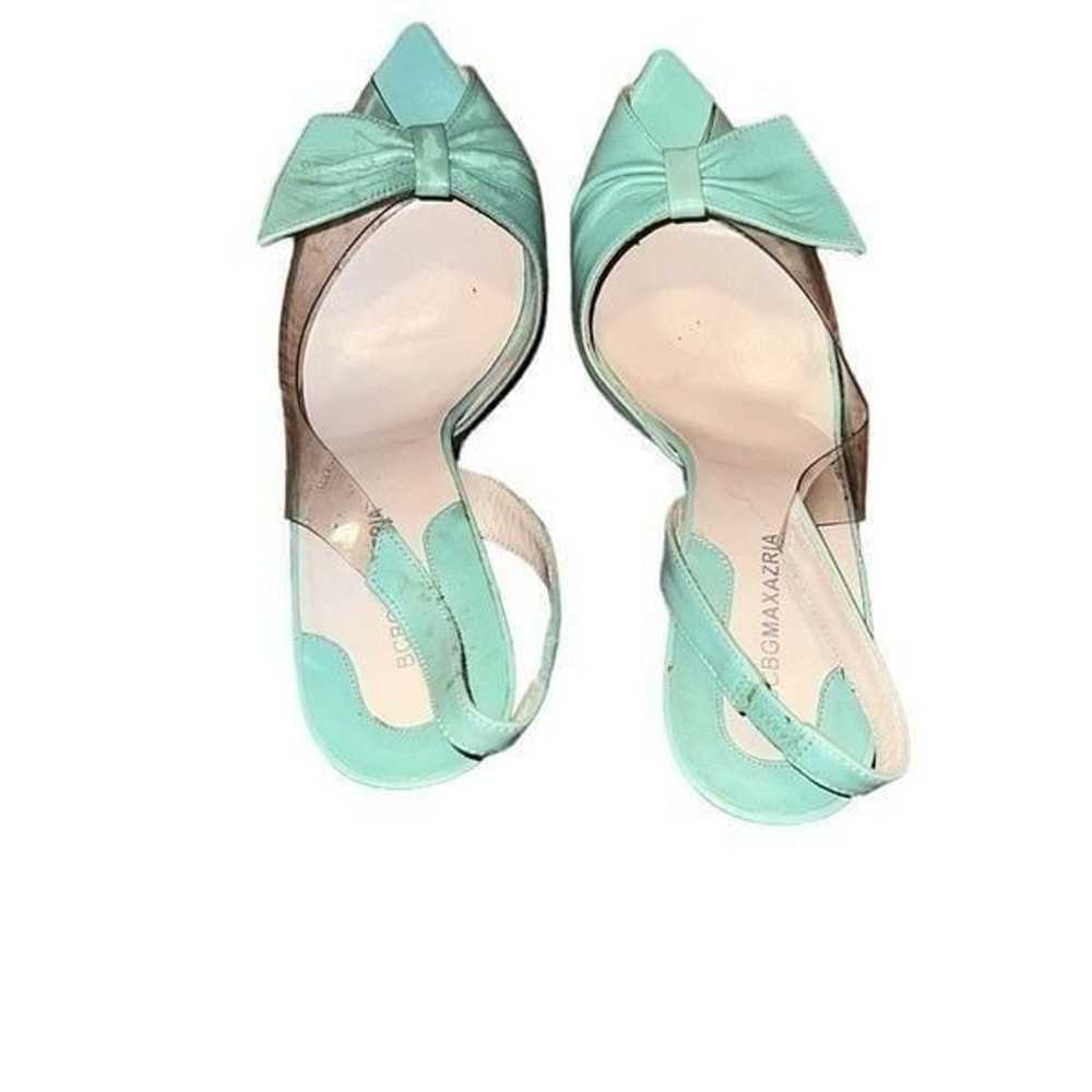 BCBG MAXAZRIA Light Green Leather Shoes Size 7 B - image 2