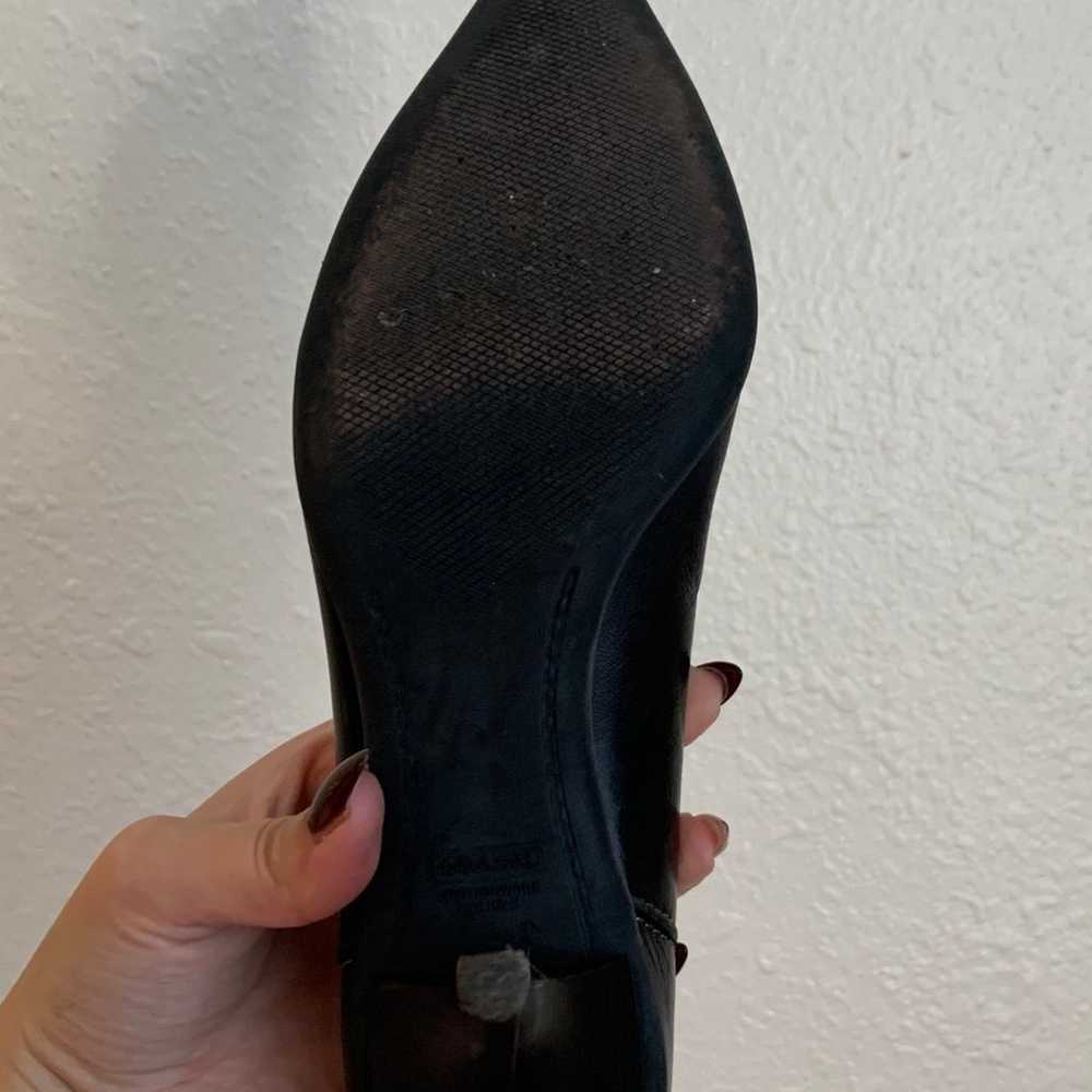 Coach Abigail II black leather hand stitched pump… - image 4