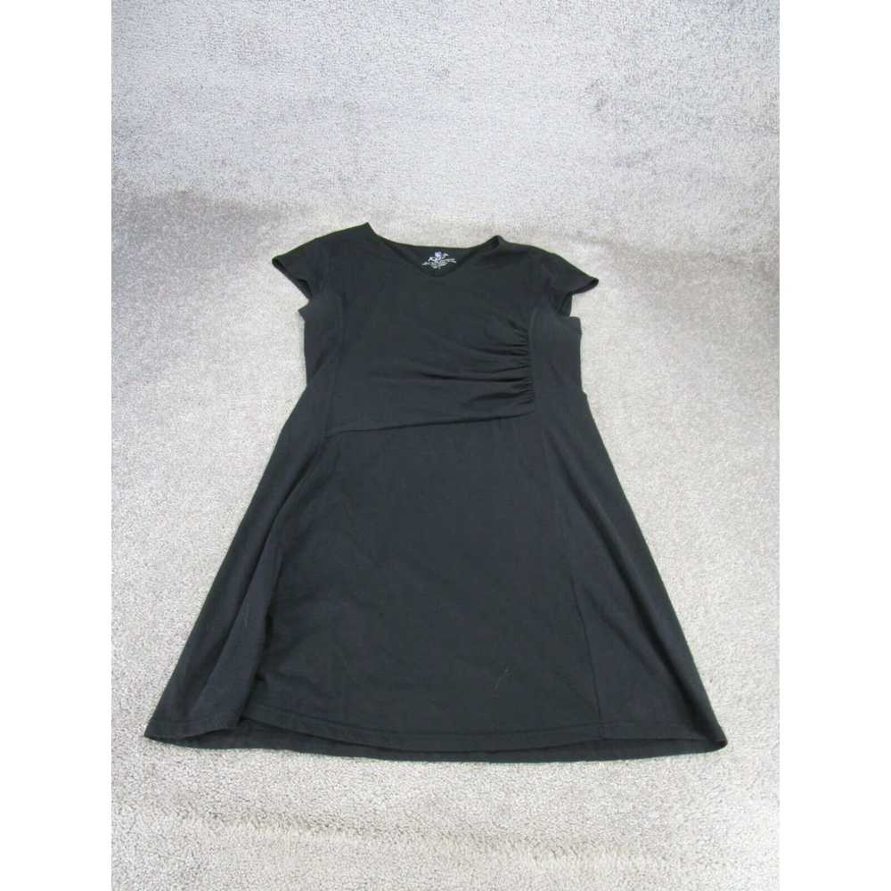 Blend Kuhl Shift Dress Womens Large Black Long St… - image 1