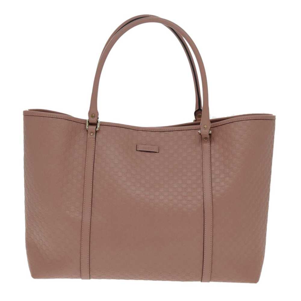 Gucci GUCCI Micro Guccissima Tote Bag Leather Pin… - image 2