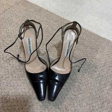 MANOLO BLAHNIK Black High Heels Size 36.5