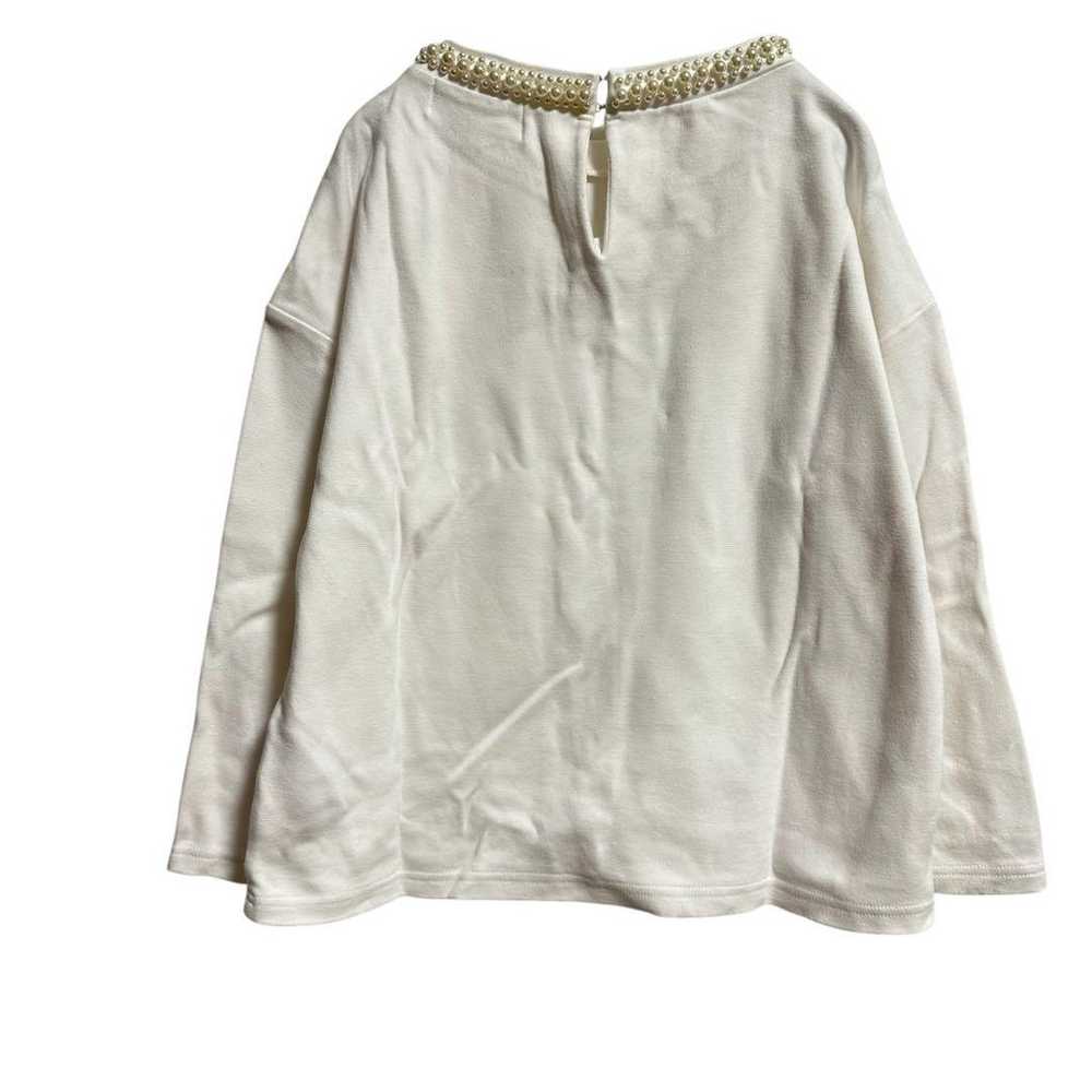 【Rope Picnic】T-shirt Cut & Sew Long Sleeve Pearl … - image 3