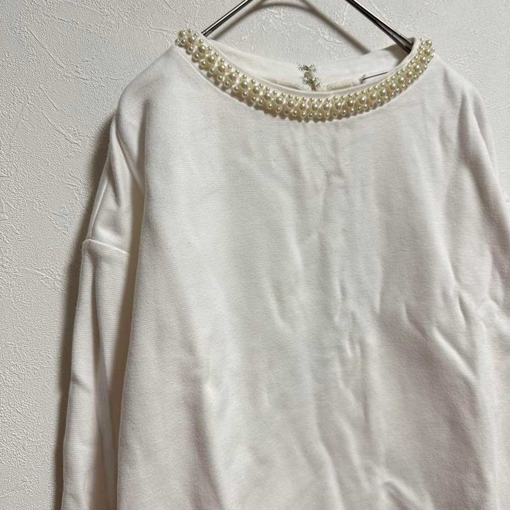 【Rope Picnic】T-shirt Cut & Sew Long Sleeve Pearl … - image 4