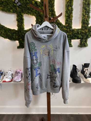 Rhude Rhude Scribble Graphic Hoodie