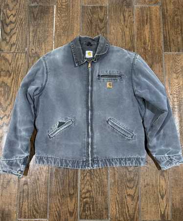 Carhartt × Vintage Carhartt Grey Detroit Jacket - image 1