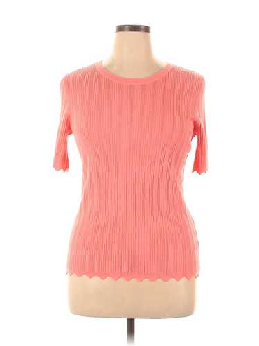 Anne Klein Women Pink Pullover Sweater L