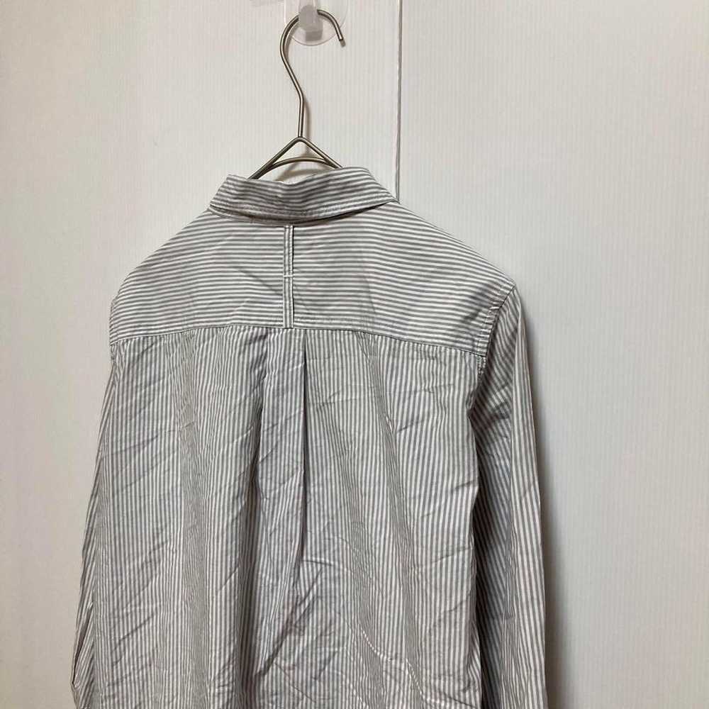 Studio Clip Long Sleeve Stripe Shirt Casual 100% … - image 9