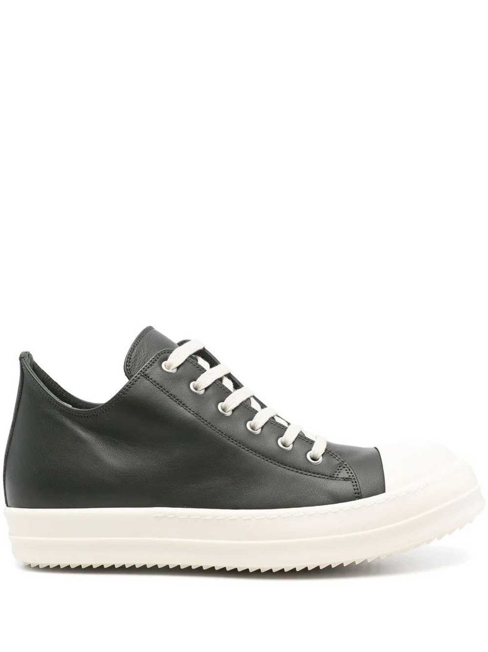 Rick Owens Low sneaks in grain calf leather - image 2