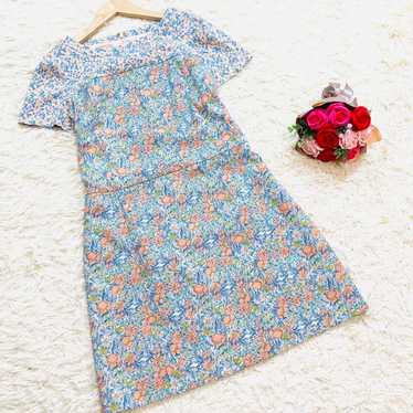 Kumikyoku Knee-length One-piece Dress Floral Patte