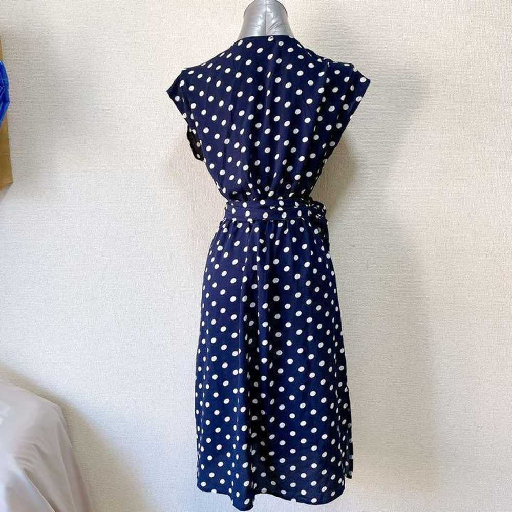 AX Paris Navy Polka Dot Maxi Dress - image 2