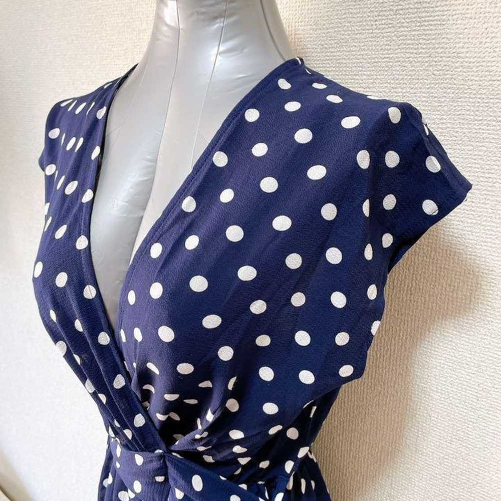 AX Paris Navy Polka Dot Maxi Dress - image 4