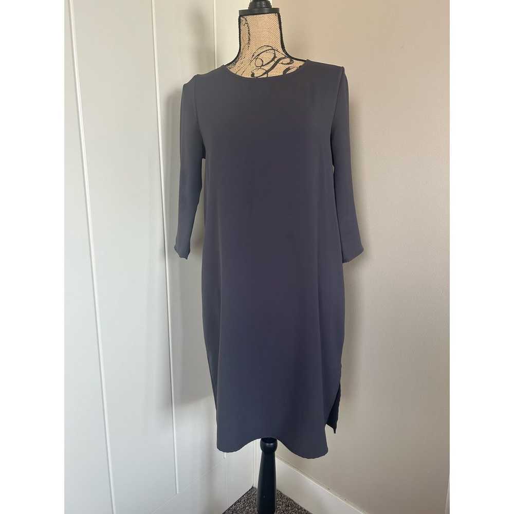 Everly Slate Gray Shift Dress Size M - image 1