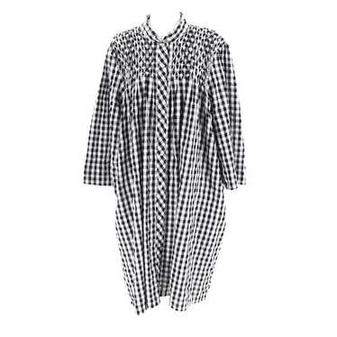 Metropolitan House Dress Womens M Black White Cot… - image 1