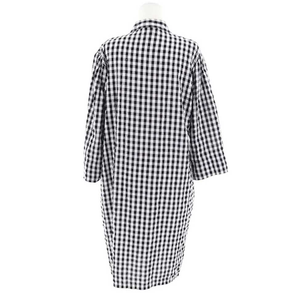 Metropolitan House Dress Womens M Black White Cot… - image 3