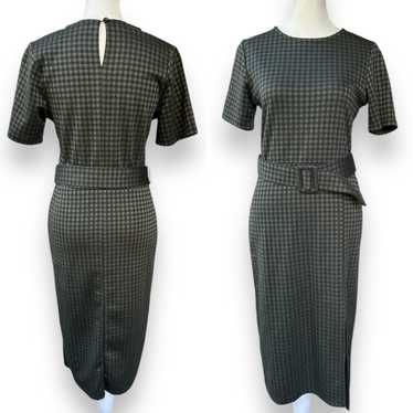 Zara Green and Black Gingham Check Short Sleeve Be