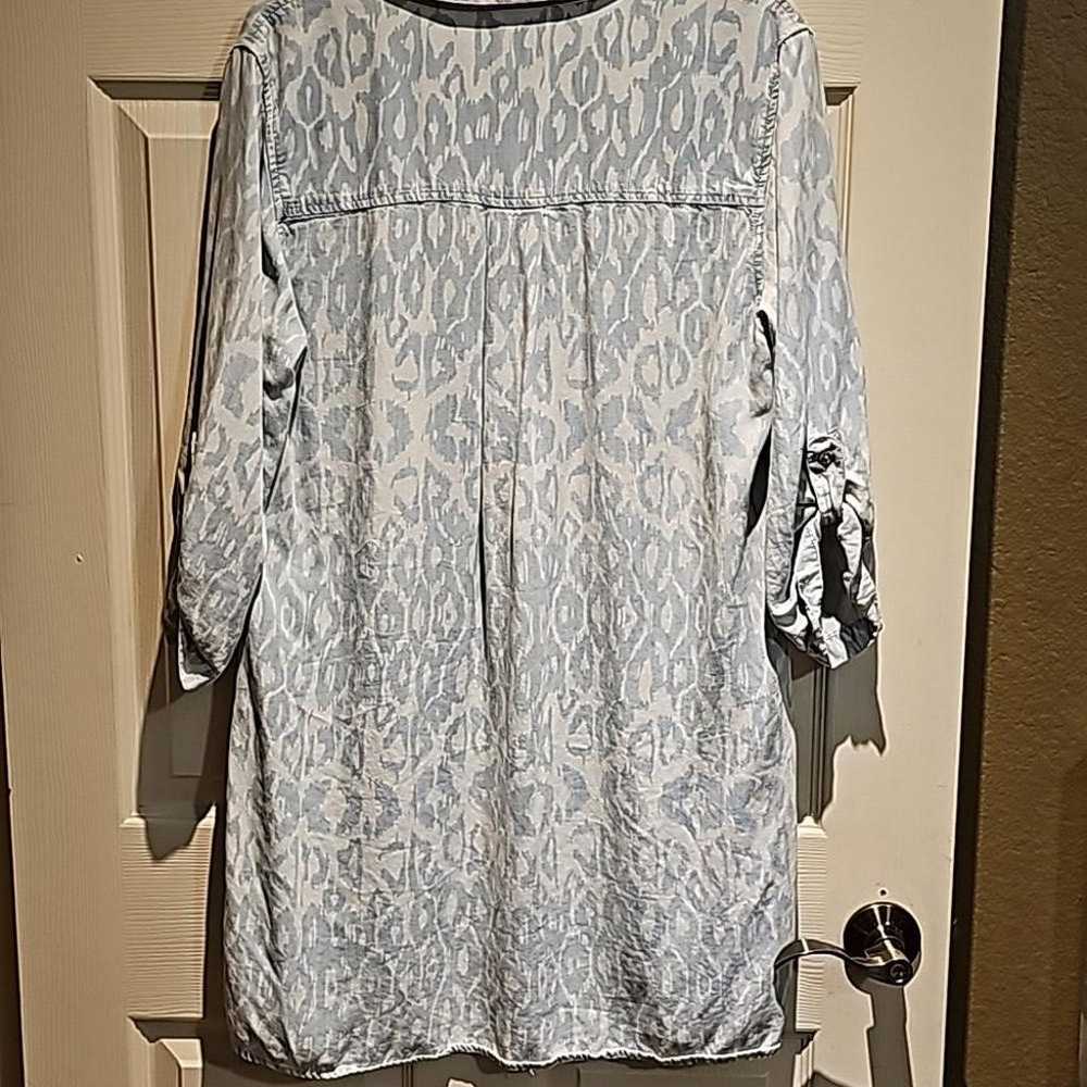 Crazy train shirt dress size M - image 6