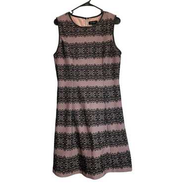 Jessica Simpson black  lace mauve pink dress 10 la