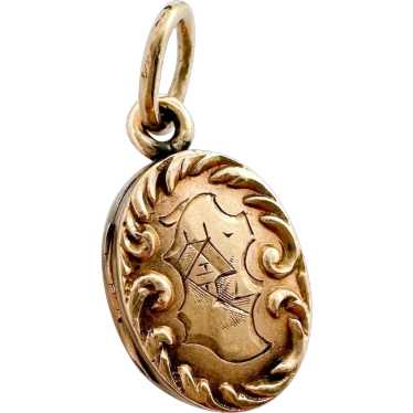 Tiny 10k Gold Antique Victorian Locket