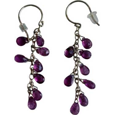 14K Pink Tourmaline Drop Earrings