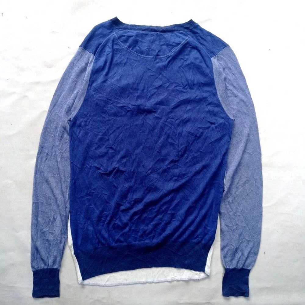 Sacai sacai japan tritone knit sweater crewneck - image 3