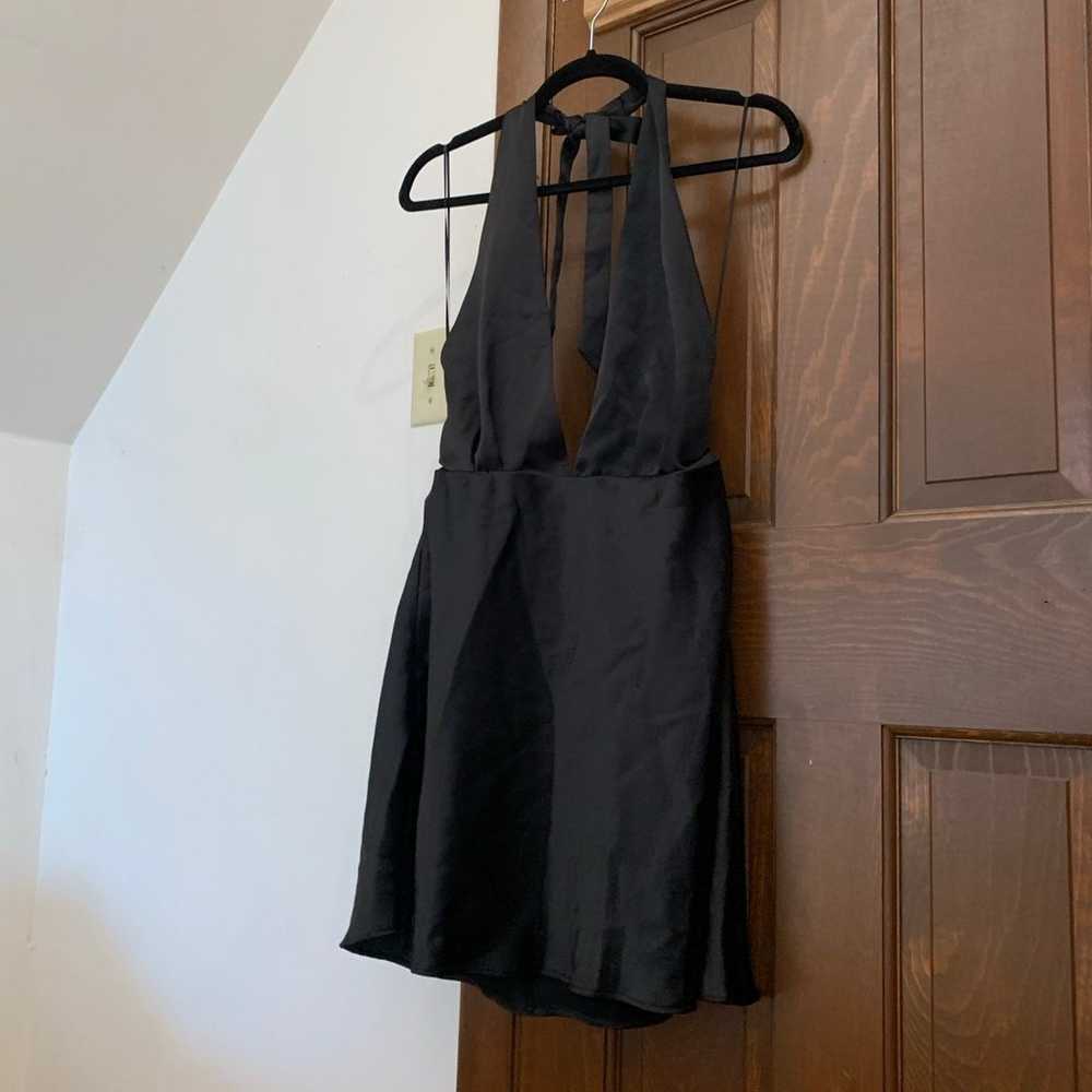 Zara Little Black Silk Dress - image 2