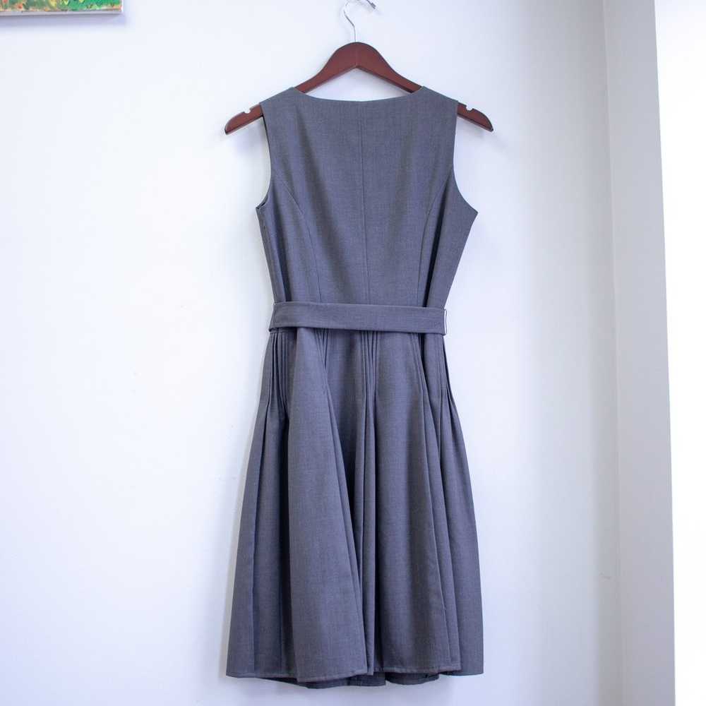 Calvin Klein Size 6 Wrap Waist Pleaded Flare Dress - image 2