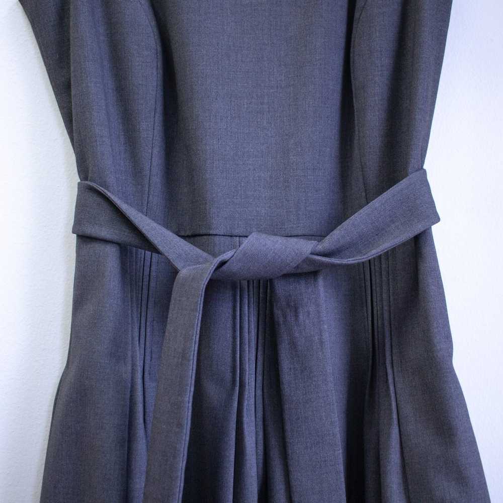 Calvin Klein Size 6 Wrap Waist Pleaded Flare Dress - image 4