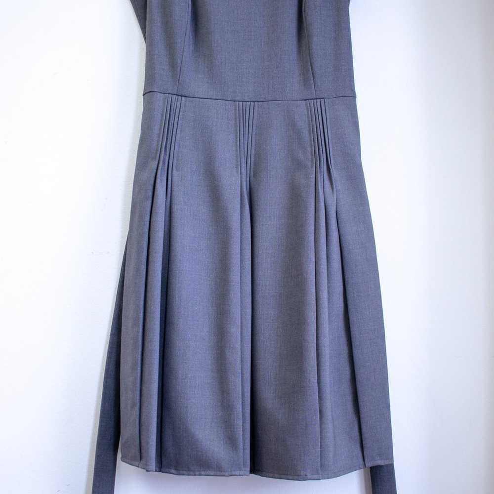 Calvin Klein Size 6 Wrap Waist Pleaded Flare Dress - image 6