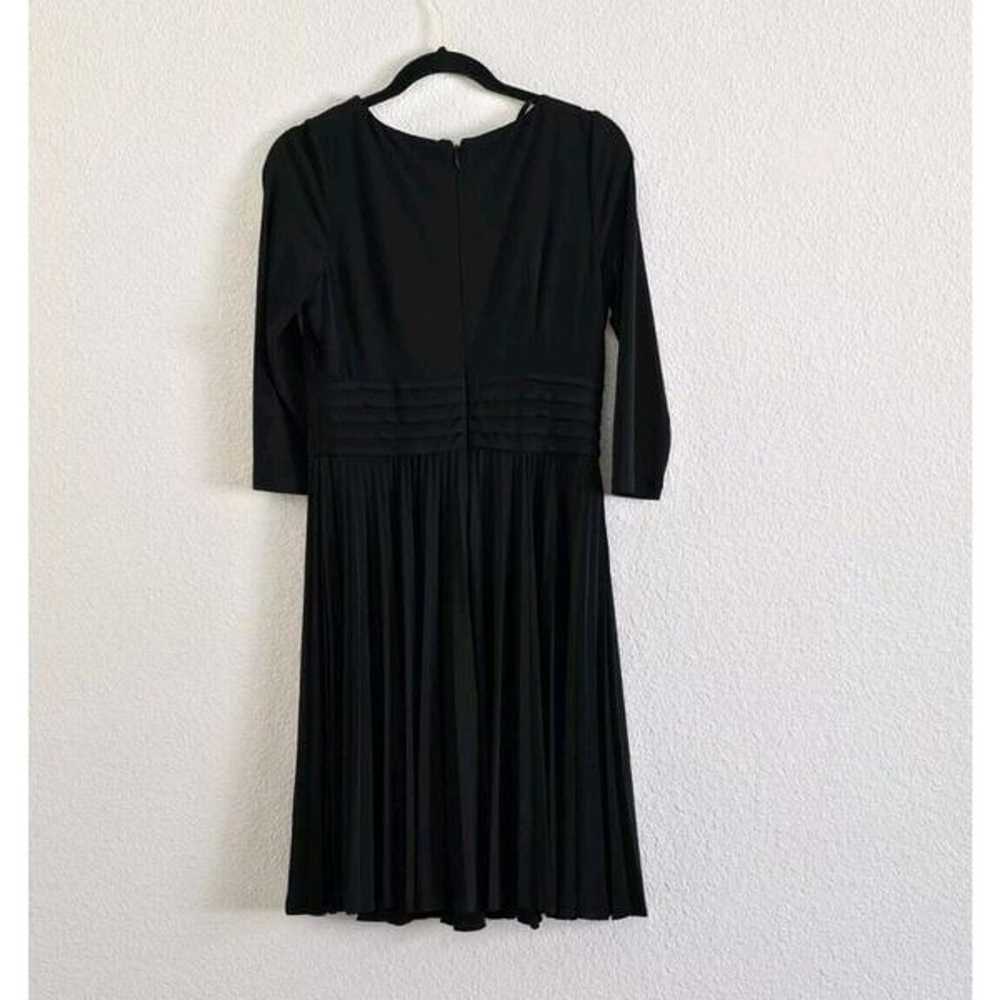 Eliza J Pleated Long Sleeve Little Black Dress Wo… - image 3