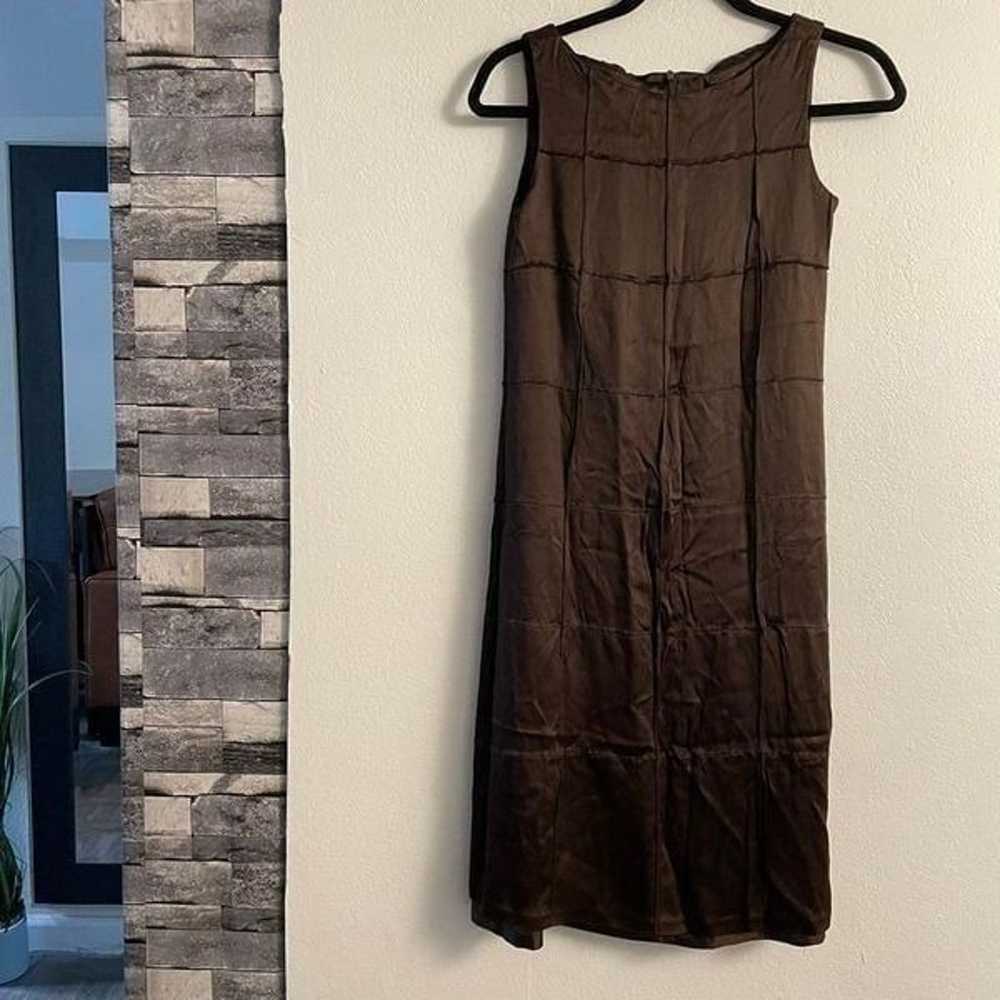 Rare 90’s Gianni brown shift dress - image 3