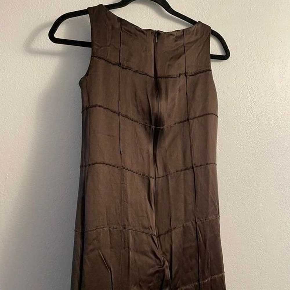 Rare 90’s Gianni brown shift dress - image 9