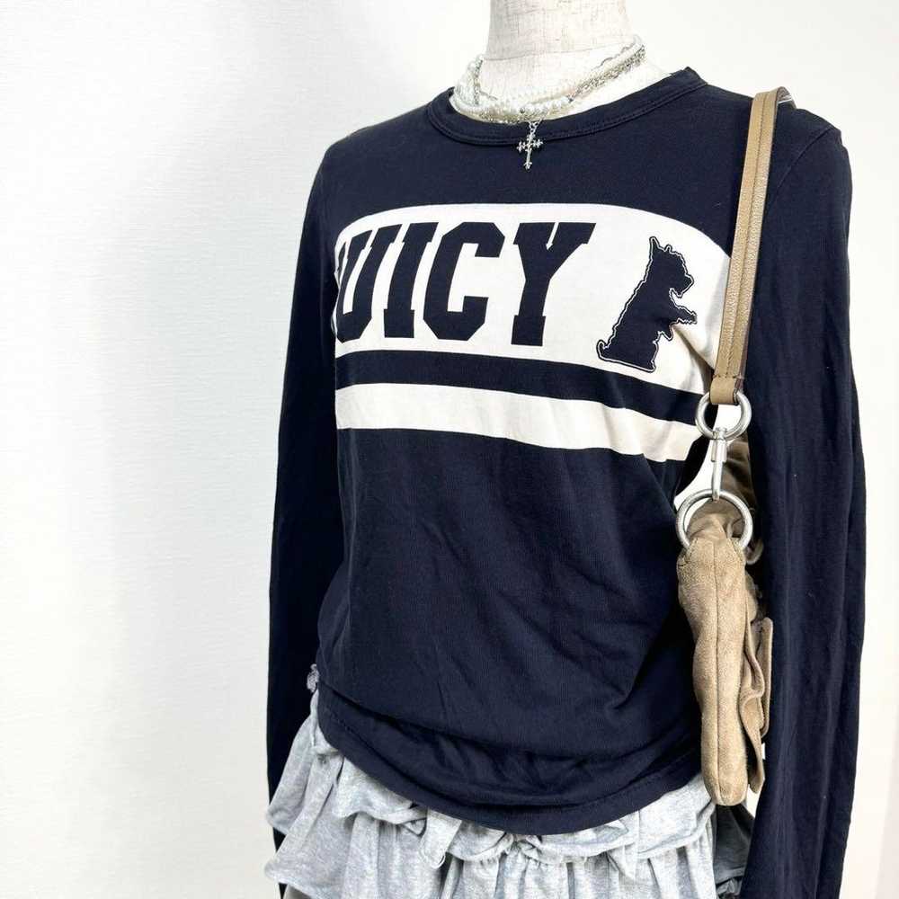 Y2K ✨️ Juicy Couture Terry Logo Long Sleeve Cut a… - image 1