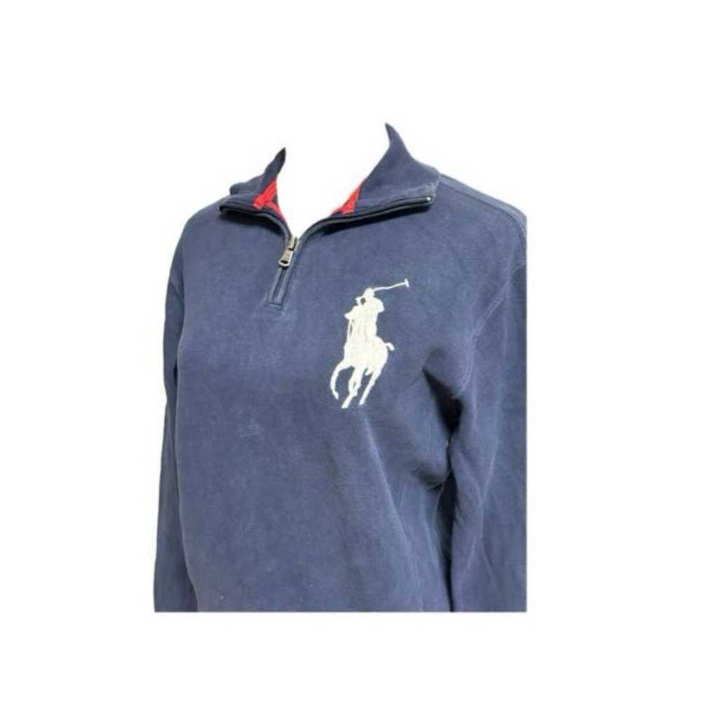 Rare POLO Ralph Lauren Big Pony Half Zip Navy Men… - image 4