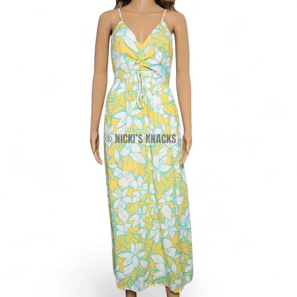 Sincerely Jules Floral Print Linen Blend Maxi Dre… - image 3