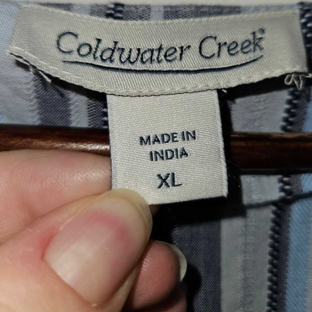 Coldwater Creek Multi Blue White Ariosto Embroide… - image 6