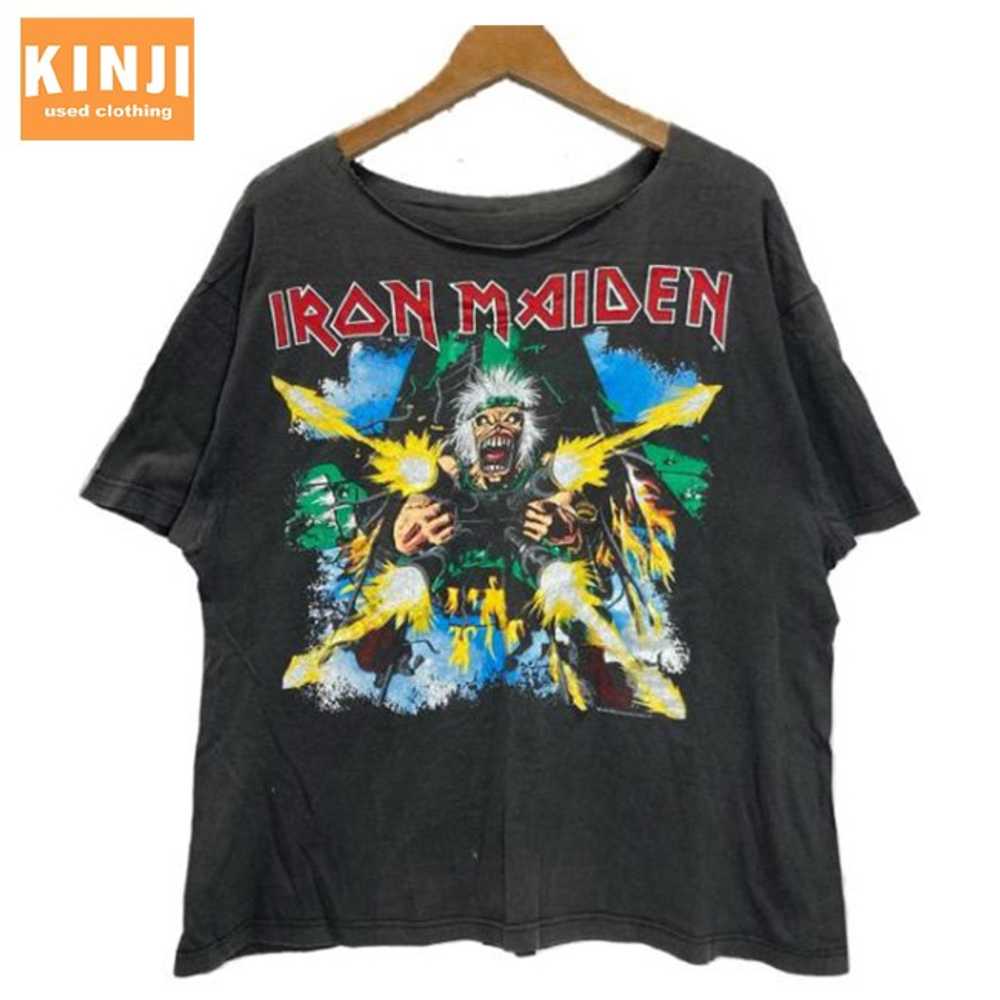 IRON MAIDEN Van T Shirt 90 s vintage Short Sleeve… - image 1