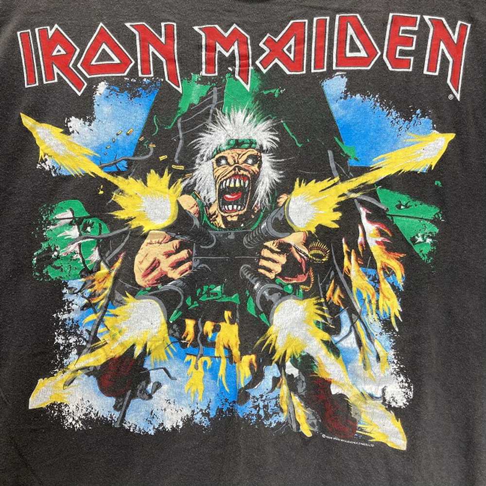 IRON MAIDEN Van T Shirt 90 s vintage Short Sleeve… - image 3