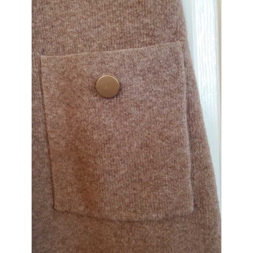 Zara Beige Brown High Neck Wool Blend Pockets Swe… - image 6