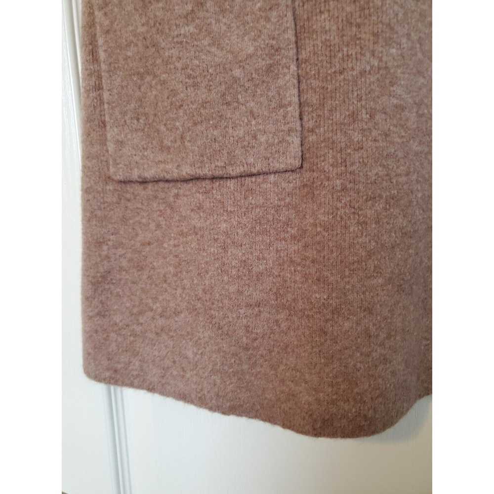 Zara Beige Brown High Neck Wool Blend Pockets Swe… - image 7